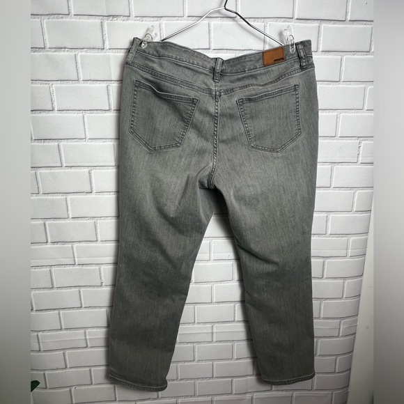 LANDS END mid rise straight jean/gray size 14P - Picture 9 of 9
